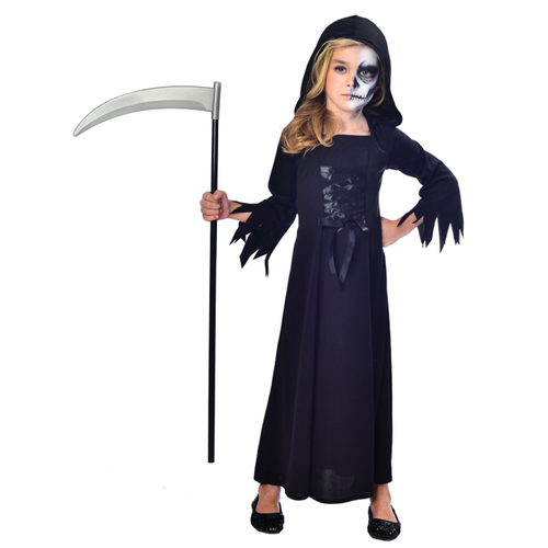 Halloween Grim Reaper Costume Girls 5-6 Years