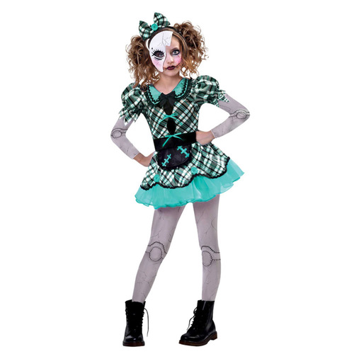 Halloween Dark Doll Costume Girls 10-12 Years 