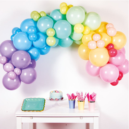 Balloon DIY Garland Kit Rainbow Pastel with 78 Balloons