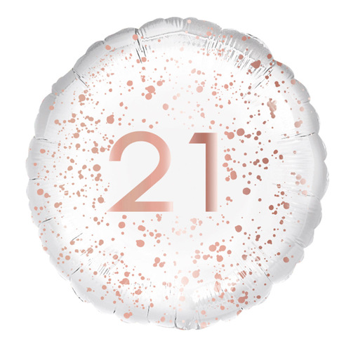 21st Birthday Rose Gold Foil Balloon