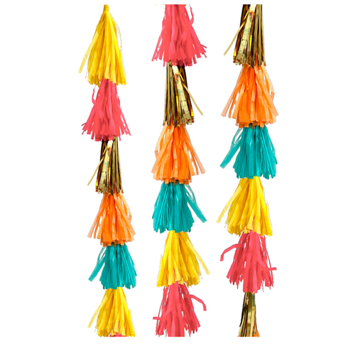 Diwali Festival Of Lights Tassel Paper & Foil Hanging Garland Decoration