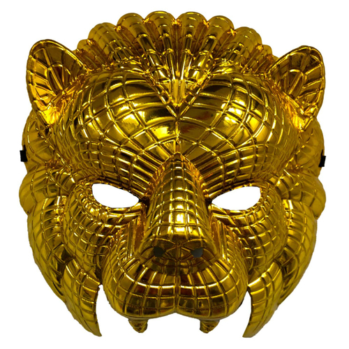 Halloween Squid Game VIP Animal Gold Lion Mask Costume Accessory