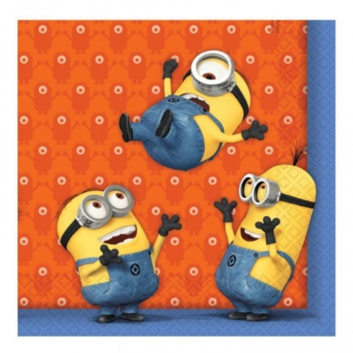 Despicable Me Minions Lunch Napkins 20 Pack