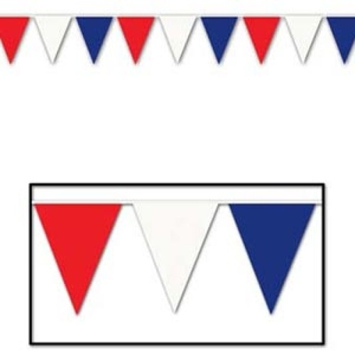 Australia Day Pennant Flag Banner Giant Red, White & Blue