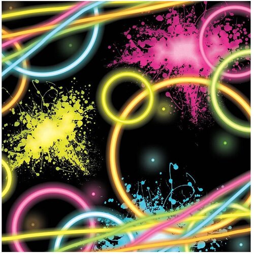 Glow Party Lunch Napkins 16 Pack