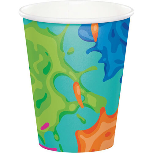 Paint Splatter Paper Cups 8 Pack