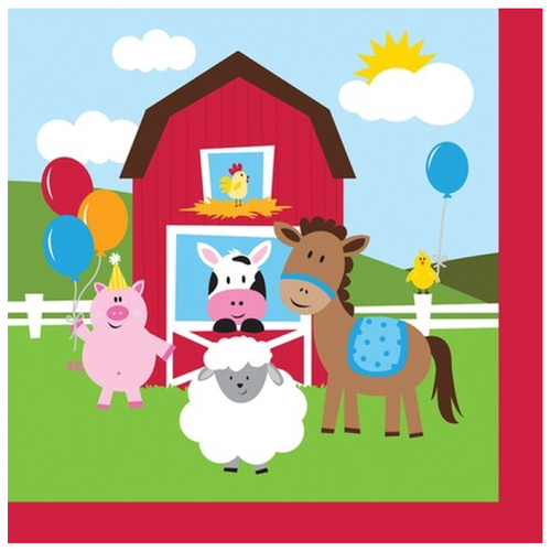 Farmhouse Fun Beverage Napkins 18 Pack