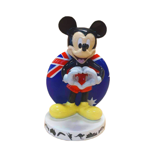 Disney Mickey Mouse Loves Australia Figurine Collectable Statue
