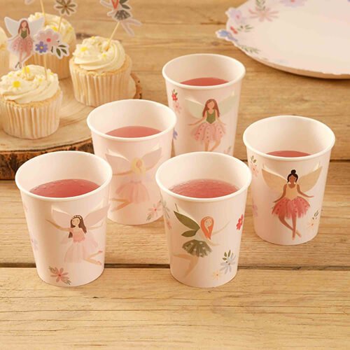 Fairy Garden Paper Cups 8 Pack
