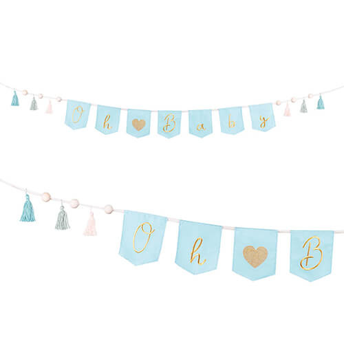 Oh Baby Boy Blue Banner 