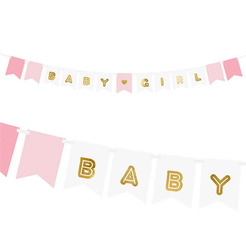 Baby Girl Pink Banner