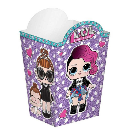 LOL Surprise Dolls Popcorn Container Loot Treat Boxes x 8 Pack