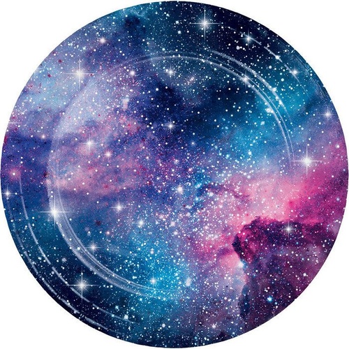 Galaxy Party Supplies Dinner Plates 8 Pack