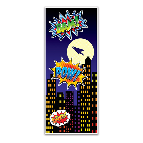 Super Hero Party Supplies Super Hero Door Cover