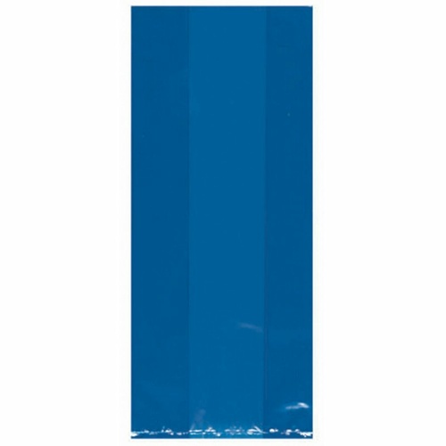 Blue Party Supplies Bright Royal Blue Cello Treat Loot Favour Bags 25 Pack