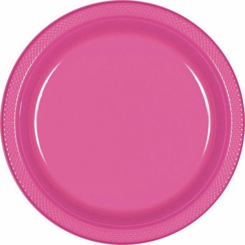 Bright Pink Party Supplies Bright Pink Lunch Plates 20 pack
