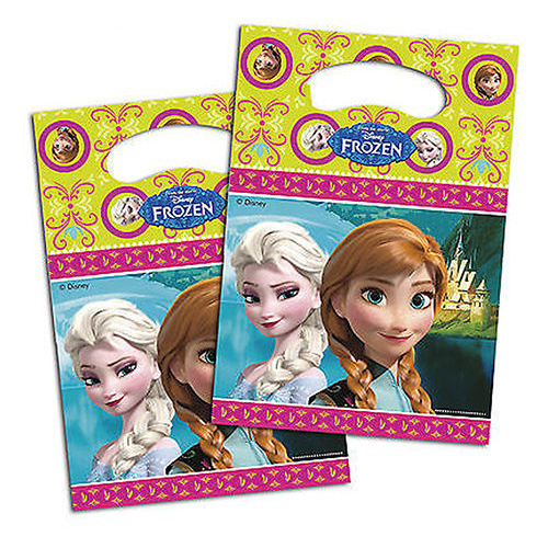 Disney Frozen Loot Bags 6 pack Plastic