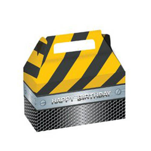 Construction Zone Treat Loot Favour Boxes 2 Pack