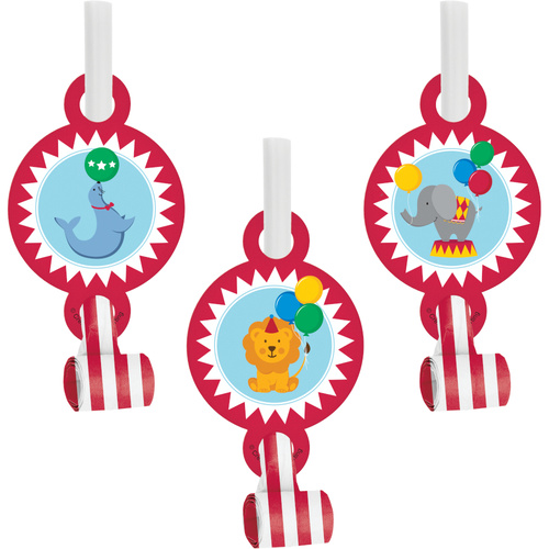 Circus Time Blowouts 8 Pack