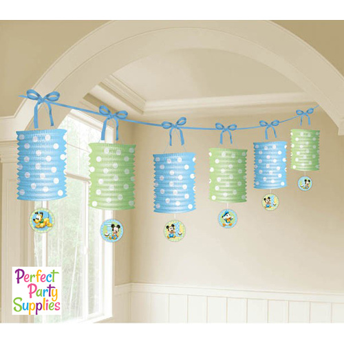 Mickey Mouse 1st Birthday Party Supplies Paper Lantern Garland