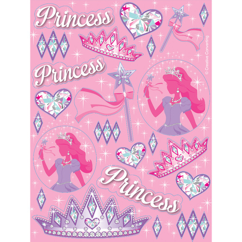 Princess Party Foil Stickers