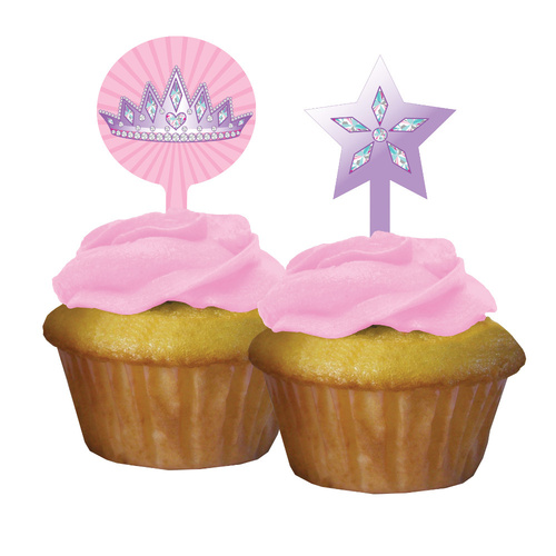 Princess Party Supplies Cupcake Toppers