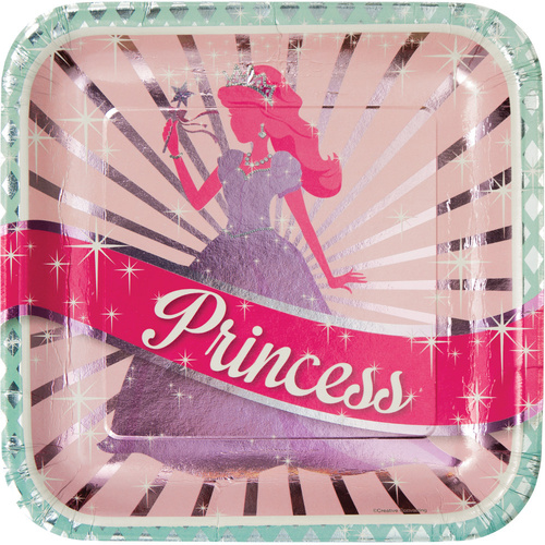 Princess Party Dinner Plate 8 Pack