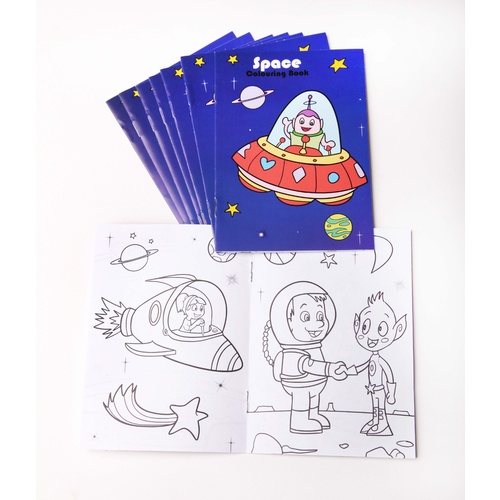 Space Colouring Books 8 Pack Loot Bag Fillers 