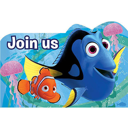 Finding Dory Invitations 8 Pack