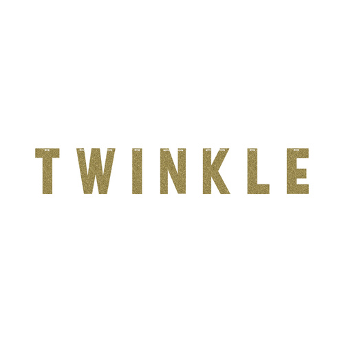 Twinkle Twinkle Little Star "Twinkle" Gold Boy Girl Letter Banner
