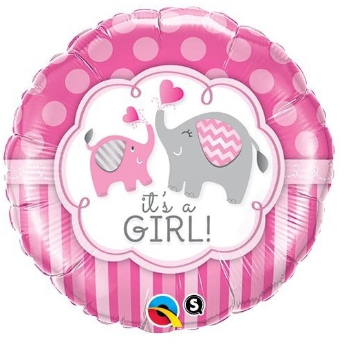 It's a Girl Elephant 46cm Balloon