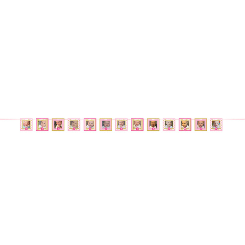 1st Birthday Pink Custom Photo Banner