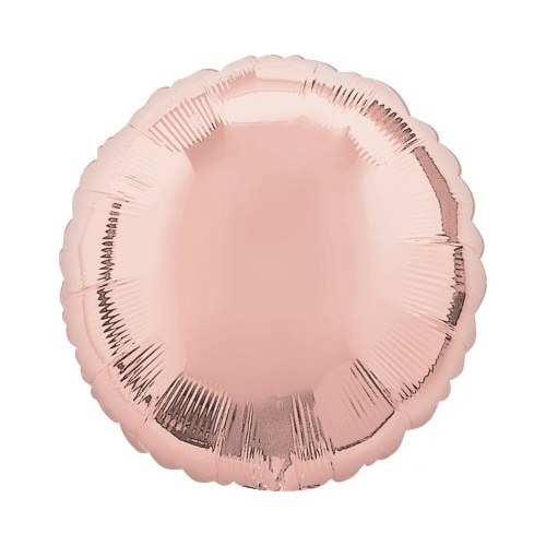 Rose Gold Party Supplies Round 45cm Foil Balloon