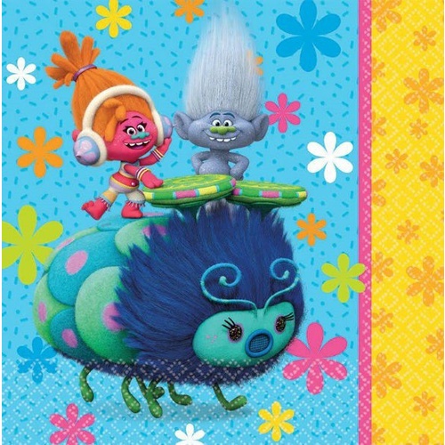 Disney Trolls Party Supplies - Lunch Napkins 16 pack