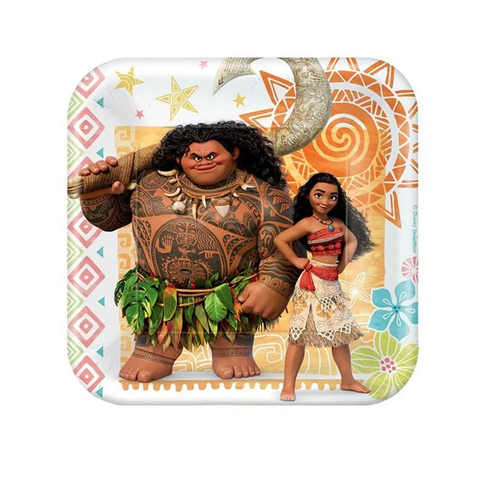 Moana Party Supplies - Lunch Plates 8 Pack