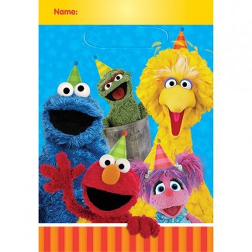 Sesame Street Party Supplies Loot Bags 8 Pack