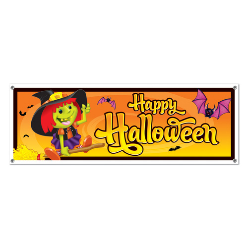 Halloween Party Supplies - Happy Halloween Sign Banner