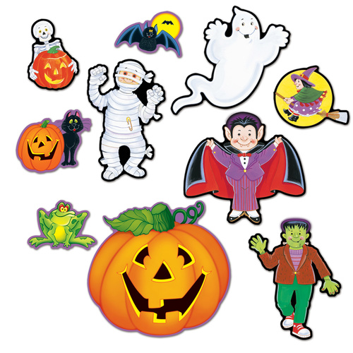 Halloween Party Supplies Halloween Themed Cutouts 10 Pack