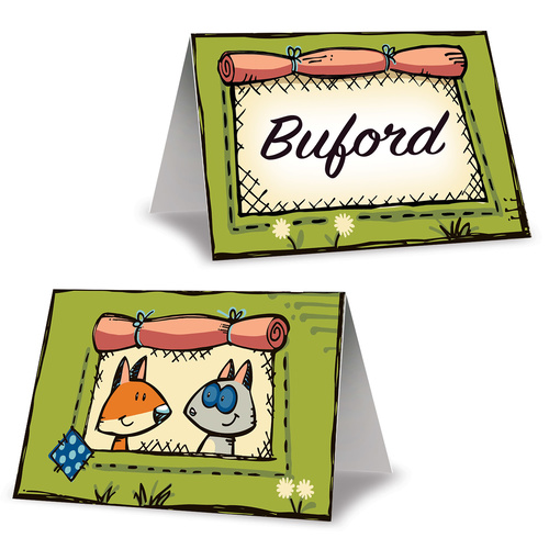 Woodland Friends Party Supplies Table Place Cards 8 pack