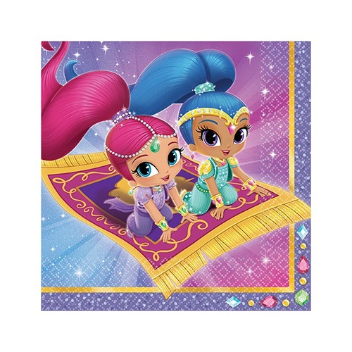 Shimmer and Shine Party Supplies Lunch Napkins 16 pack