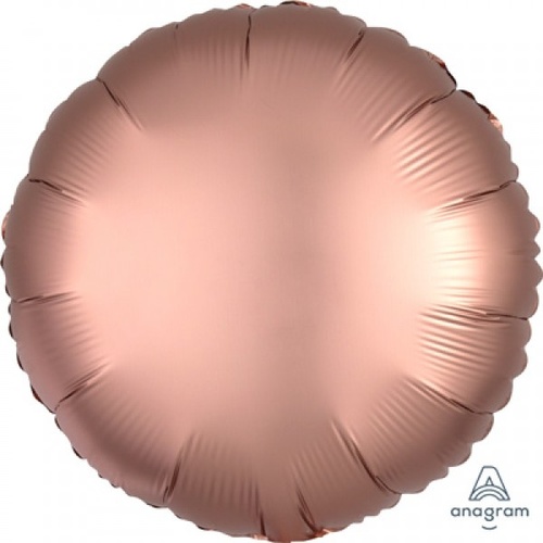 Satin Copper Rose Gold 43cm Round Foil Balloon