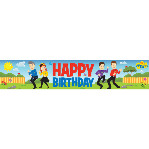 The Wiggles Party Supplies Happy Birthday Banner Decoration