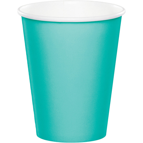Teal Lagoon Party Supplies Paper Cups x 24 Pack