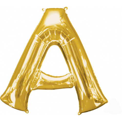 Letter A Large Gold Foil Balloon 86cm Approx