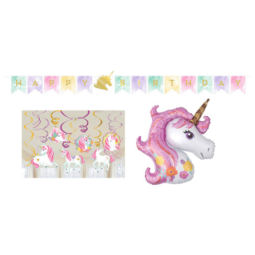 Unicorn Party Supplies Magical Unicorn Decorating Pack