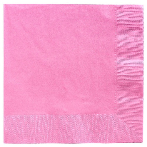 Light Pink Party Supplies - Lunch Napkins x 20 Pack