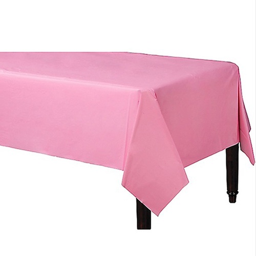 Light Pink Party Supplies Plastic Tablecover Rectangle