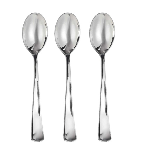 Shimmering Silver Premium Silver Spoons x 32 Pack