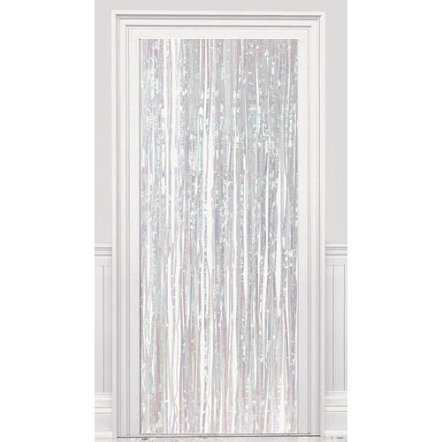 Iridescent Metallic Foil Door Curtain