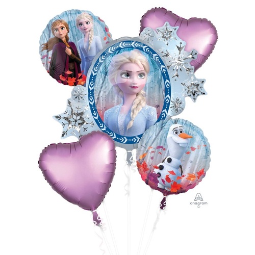 Frozen 2 Bouquet of Balloons 5 Large Balloons in Total 